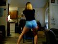 Crystal's Sexy Dance In Short Shorts