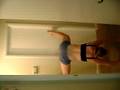poppin on a hand stand