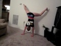 My neck my back: poppin on a handstand