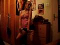 blond girl dancing (webcam)